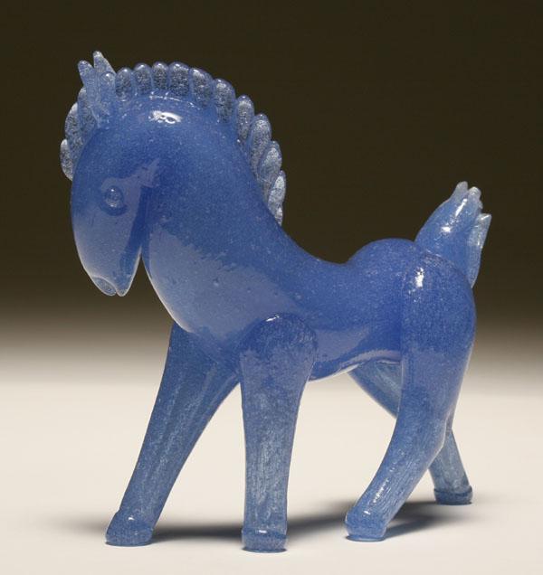 Appraisal: Venini Pulegoso horse figure designed by Napoleone Martinuzzi c Deep