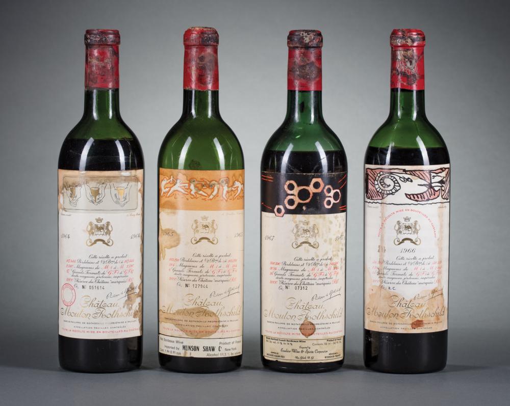 Appraisal: Mouton Rothschild Artist Label Series Ch teau Mouton Rothschild -