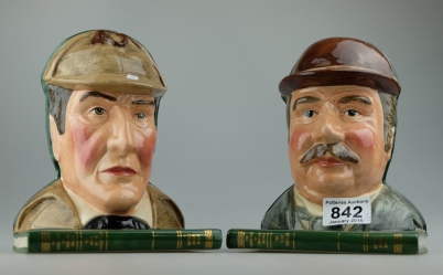 Appraisal: Royal Doulton Pair Of Bookends Sherlock Holmes D and Dr