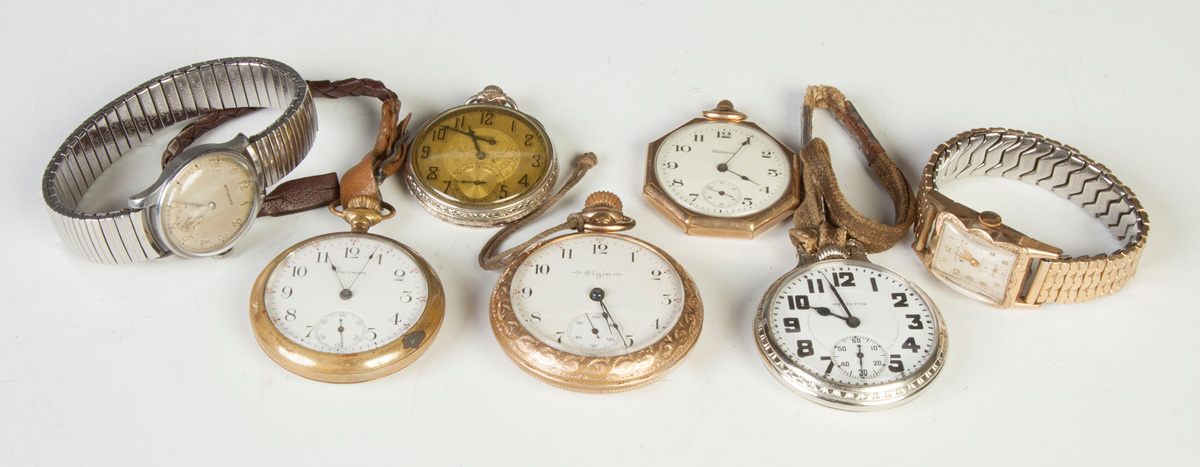 Appraisal: Group of Vintage Pocket Watches Wrist Watches