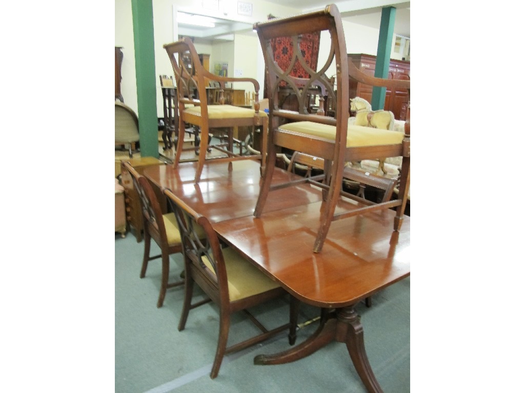 Appraisal: Reproduction dining room suite nine pieces