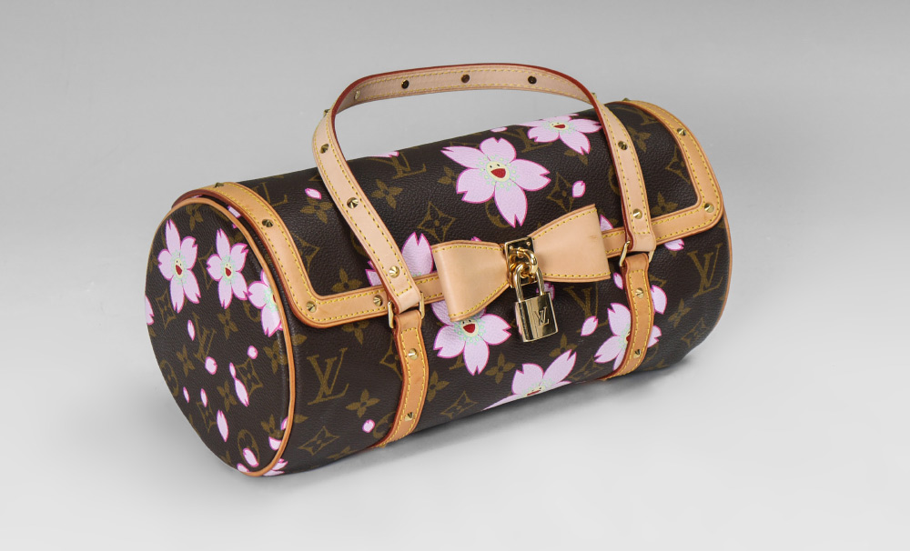 Appraisal: LOUIS VUITTON TAKASHI MURAKAMI CHERRY BLOSSOM PAPILLON BAG Designed by