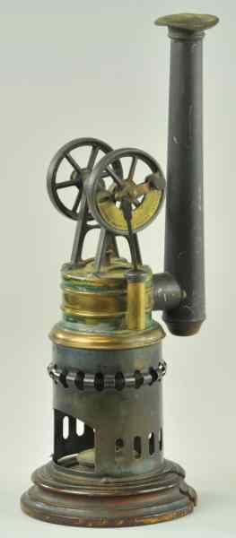 Appraisal: KRAUSS MOHR HOT AIR ENGINE Germany dual flywheels top mounted