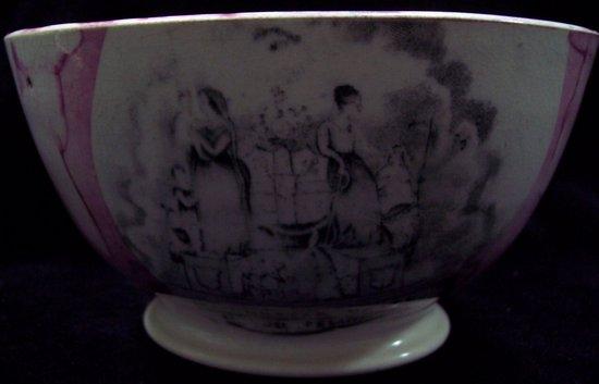 Appraisal: A pink lustre bowl The Manchester Unity cm diameter