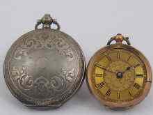 Appraisal: A silver full hunter pocket watch with lever escapement and