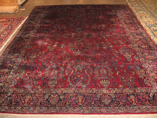 Appraisal: A Sarouk rug Central Persia circa size approximately ft in