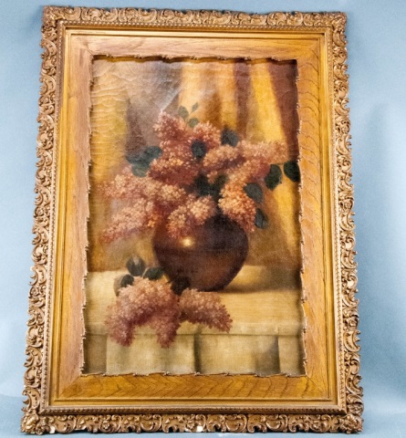 Appraisal: Unsigned untitled Still life of flowers