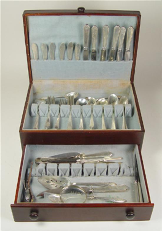 Appraisal: Sterling Silver Flatware William and Mary pattern by Lunt In