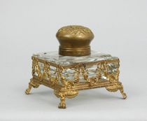 Appraisal: Gilt Ormolu Inkwell ca late th early th Century Gilt