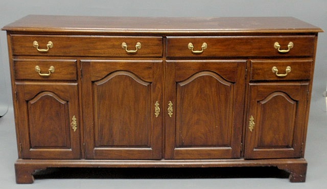 Appraisal: Henkle-Harris mahogany sideboard h x w x d