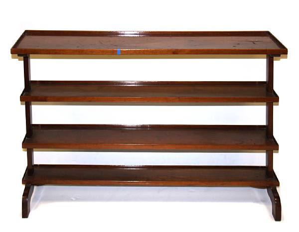 Appraisal: A Regency style mahogany four tier whatnot height in width