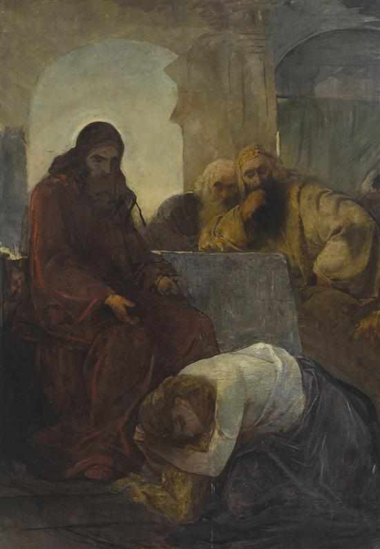 Appraisal: Friedrich Von Keller German - Jesus and His Disciples oil