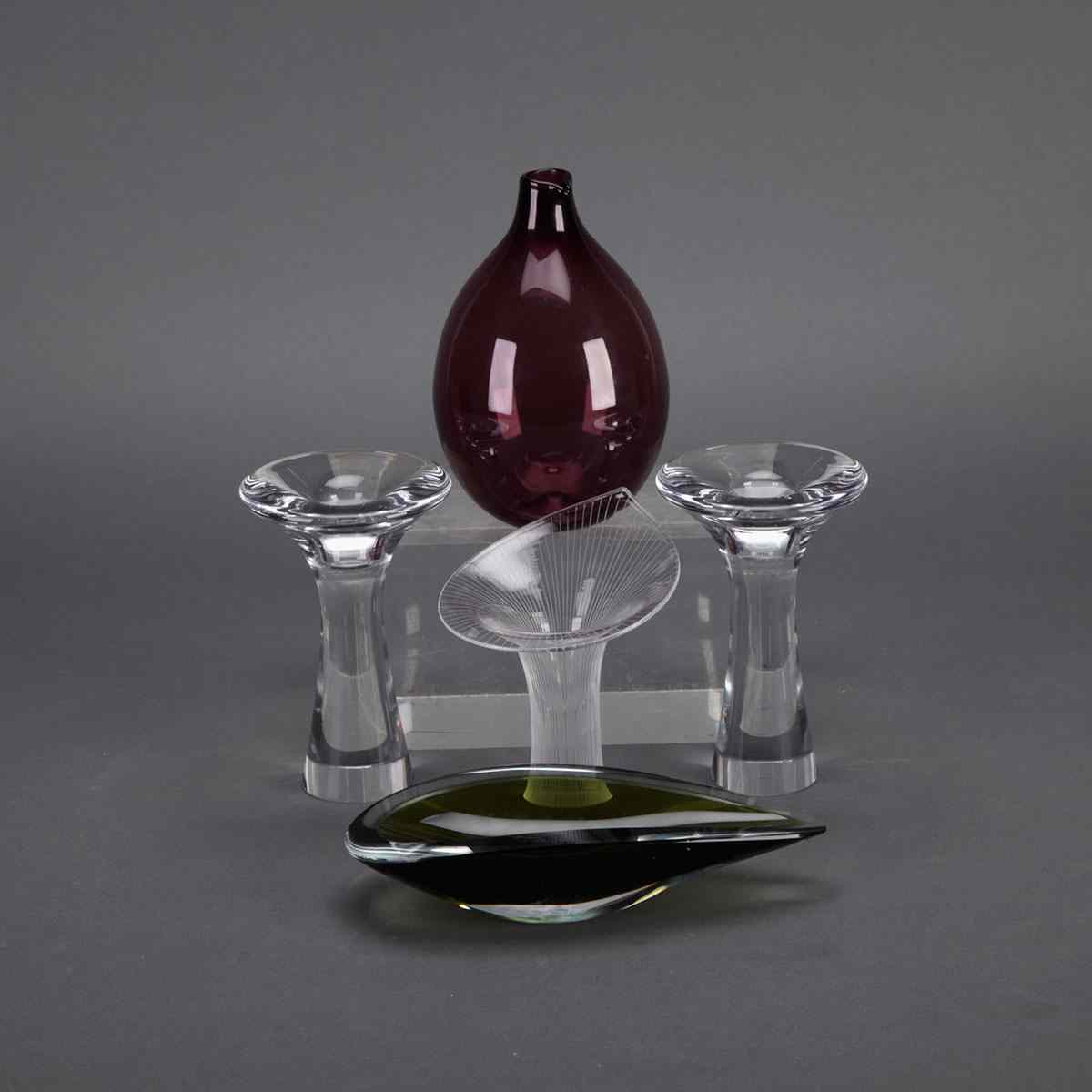 Appraisal: Group of Finnish Studio Glass Tapio Wirkkala Timo Sarpeneva and