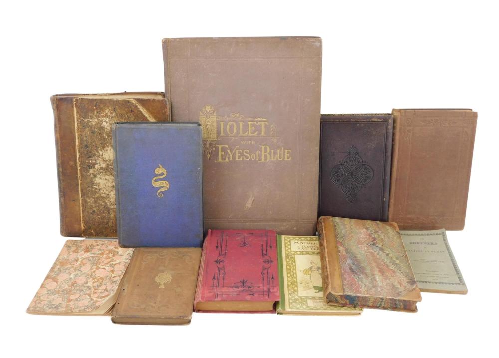 Appraisal: BOOKS Twelve volumes of th C literature including Mark Twain's