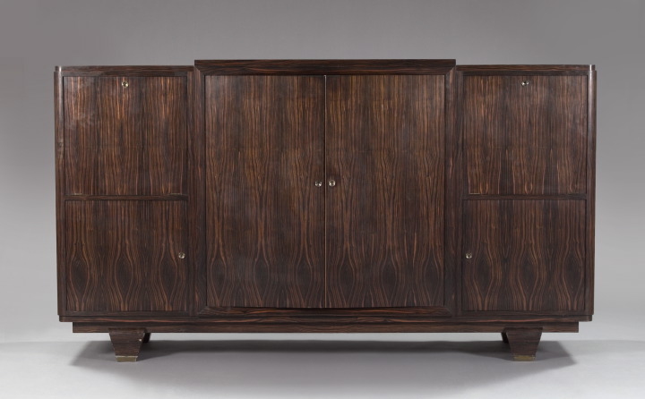 Appraisal: French Art Deco Palissandre Wood Sideboard attributed to Alfred Porteneuve