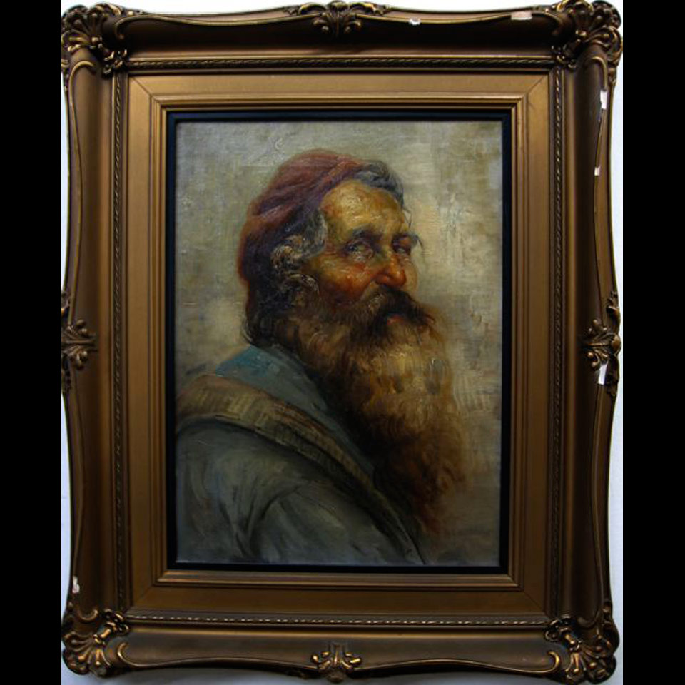 Appraisal: BEARDED PEASANT MARIO CIAPPA TH C ITALIAN OIL ON CANVAS