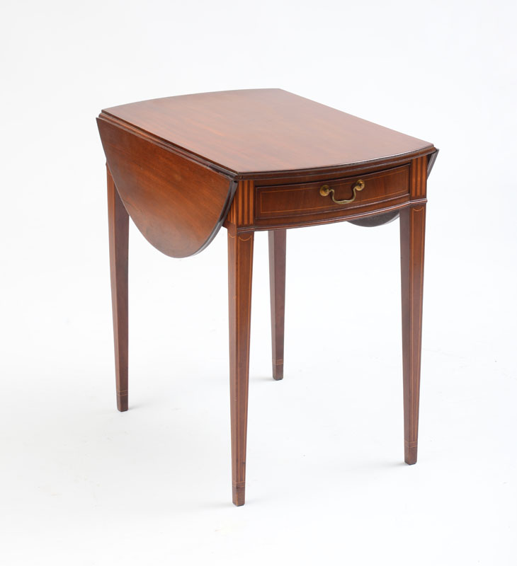 Appraisal: FEDERAL INLAID MAHOGANY PEMBROKE TABLE NEW YORK OR RHODE ISLAND