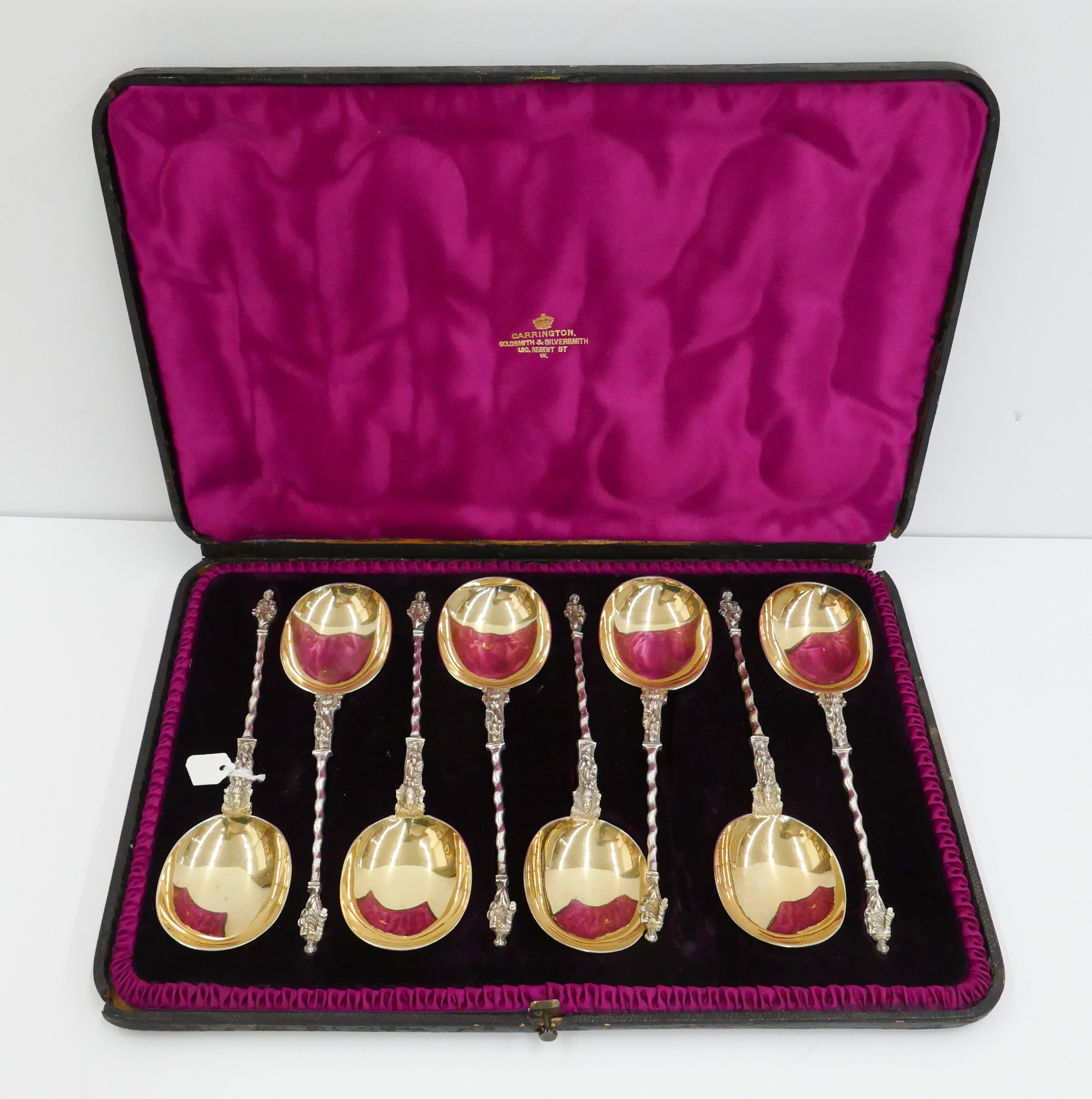 Appraisal: pc English Victorian Sterling Seal Top Spoon Set- '' each