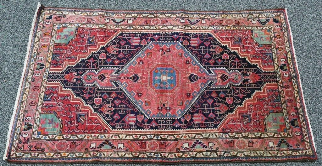 Appraisal: Oriental rug measures about x Believed to be Heriz or