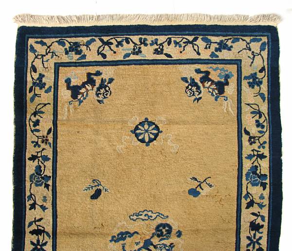 Appraisal: A Chinese rug size approximately ft in x ft in