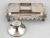 Appraisal: A silver inkstand well missing by Walker Hall Sheffield wt