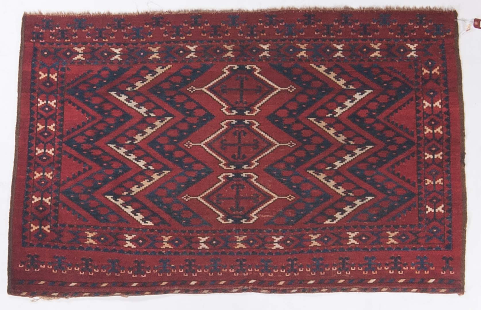 Appraisal: Antique Beshir rug approx x Turkestan circa Condition Even wear