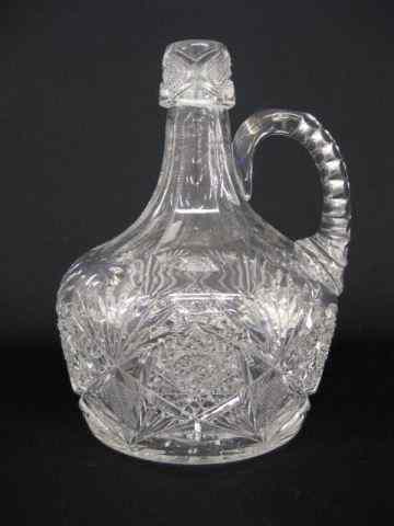 Appraisal: Cut Glass Whiskey Jug brilliant period '' tall chip