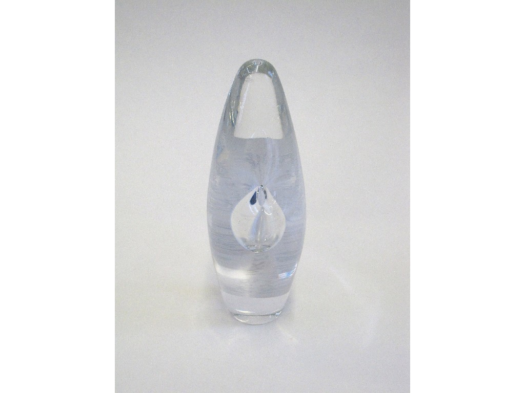 Appraisal: Finnish Littala free form 'Orchid' sculptural vase No designed by