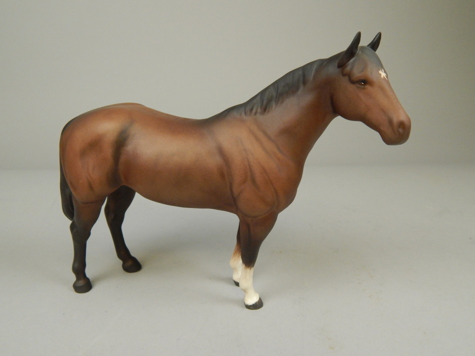 Appraisal: A large Beswick figure of a horse in brown matt