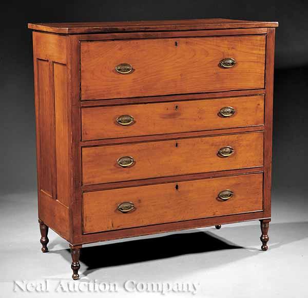 Appraisal: An American Cherrywood Butler's Desk early th c the rectangular