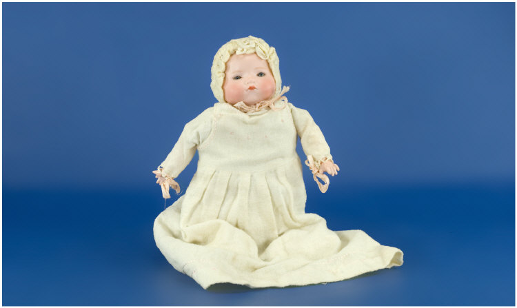 Appraisal: Armand Marseille German Doll Bisque Head Doll With Sleeping Blue