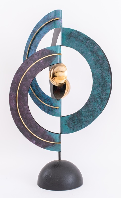 Appraisal: CURTIS JERE MODERN ABSTRACT METAL SCULPTURE Curtis Jere American -