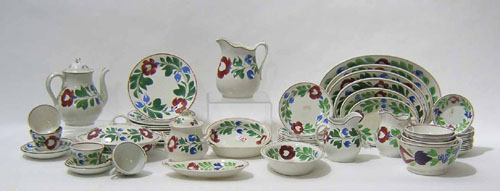 Appraisal: Large group of Adams Rose porcelain late th early th