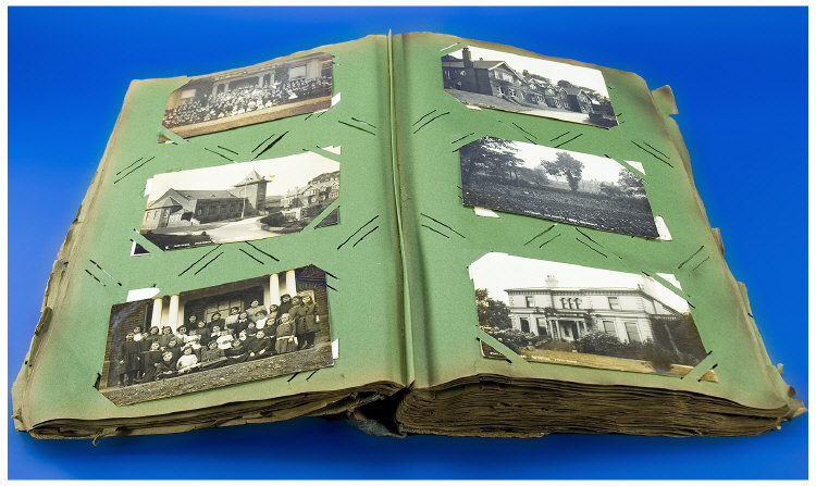 Appraisal: Postcard Album Containing Various Postcards including comic topographical etc