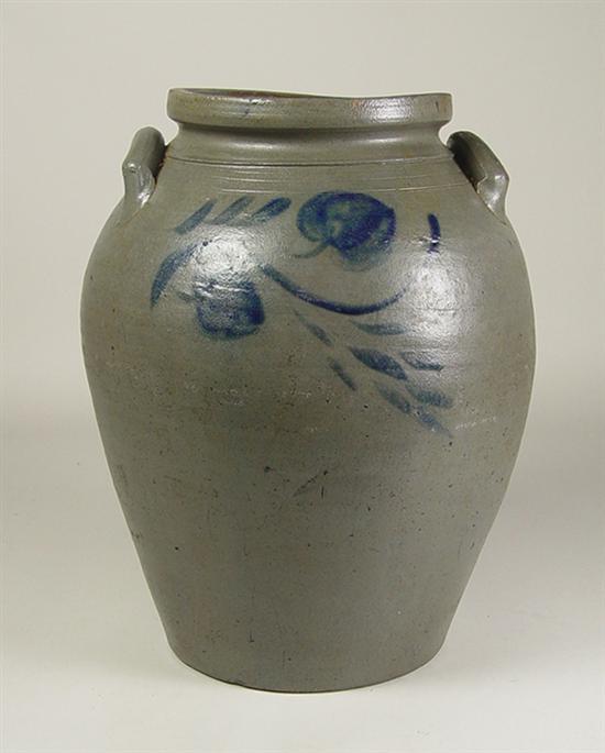 Appraisal: Storage Jar Schermerhorn Pottery Richmond Virginia - Salt-glazed stoneware Three