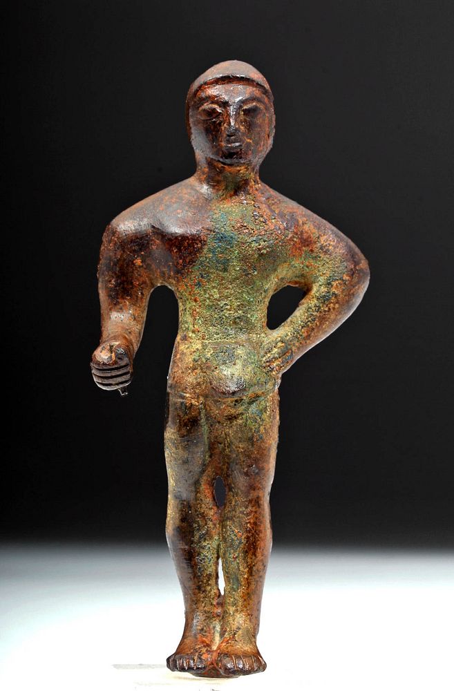 Appraisal: Etruscan Bronze Kouros - Homage to Male Youth Originally Listed