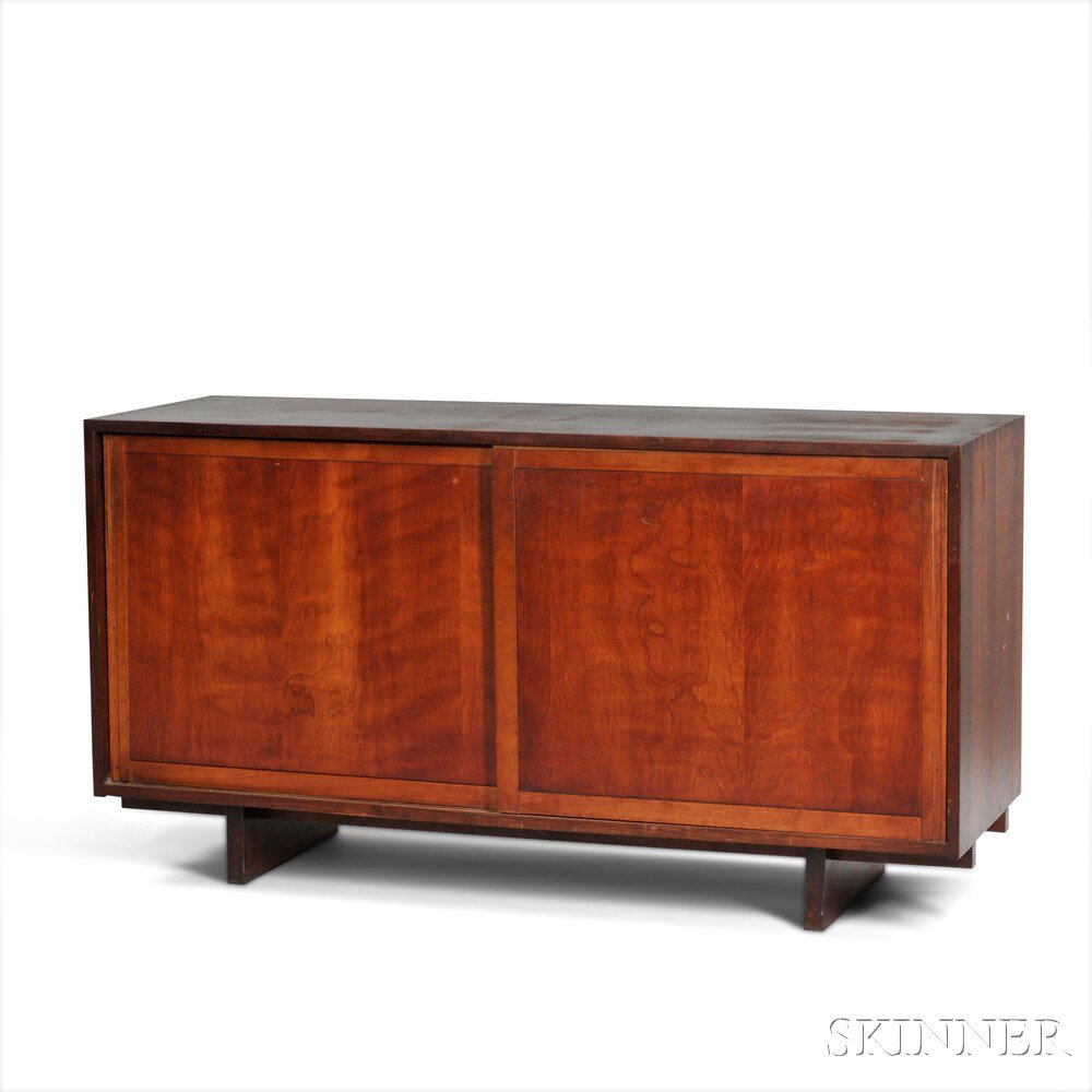 Appraisal: Early George Nakashima Sideboard Walnut New Hope Pennsylvania s Rectangular