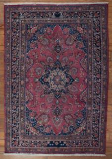 Appraisal: Antique Mashhad ' x ' Wool Rug Antique Mashhad made