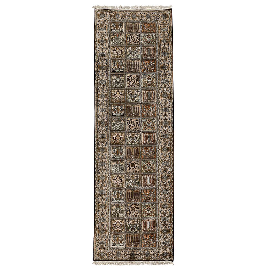 Appraisal: SILK TABRIZ RUNNER NORTHWEST PERSIA LATE TH CENTURY the field