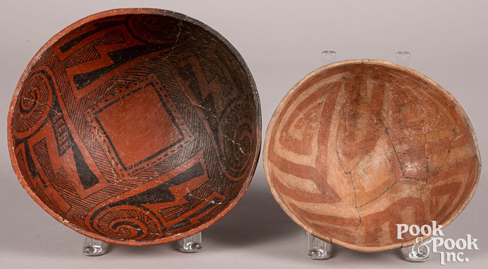 Appraisal: Two prehistoric Pueblo bowls Two prehistoric Pueblo bowls both with