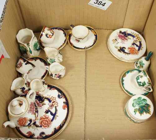 Appraisal: Masons Miniatures comprising Tea Cups Saucers TeaPots etc