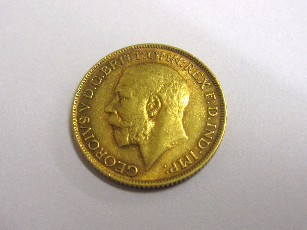 Appraisal: George V sovereign dated