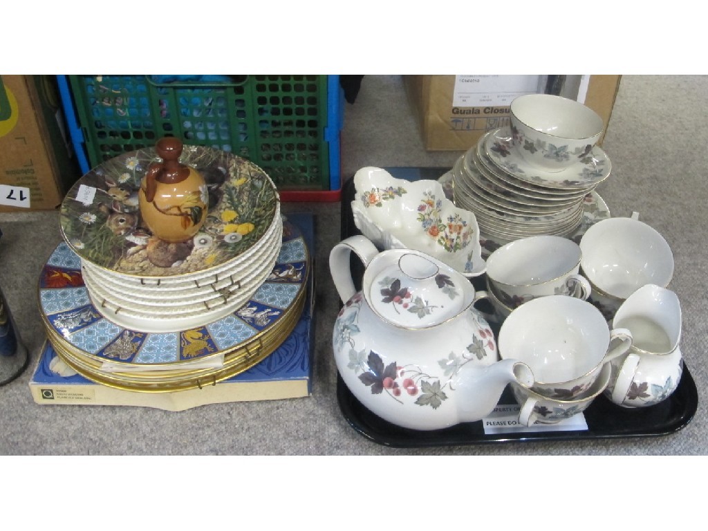 Appraisal: Various collectors plates Royal Doulton Camelot part teaset etc