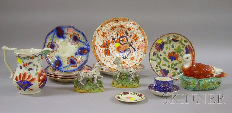 Appraisal: Fourteen Pieces of English and Continental Decorated Ceramics and Tableware