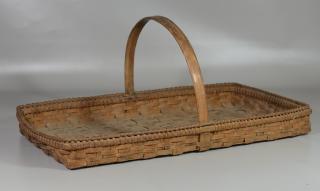 Appraisal: Flat Herb Basket Virginia l x w x h RCA