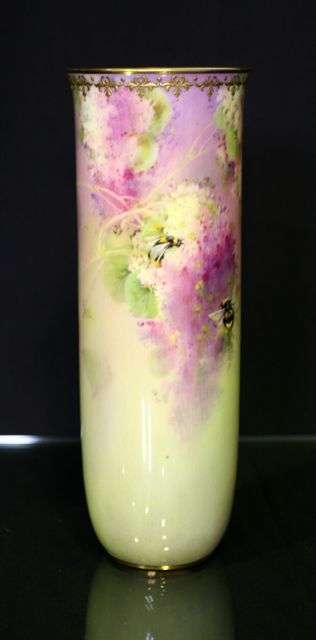 Appraisal: A Royal Doulton vase painted by Harry Nixon of elongated