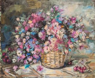 Appraisal: DMITRY ARKADIEVICH NALBANDIAN RUSSIAN - Summer Bouquet oil on canvas