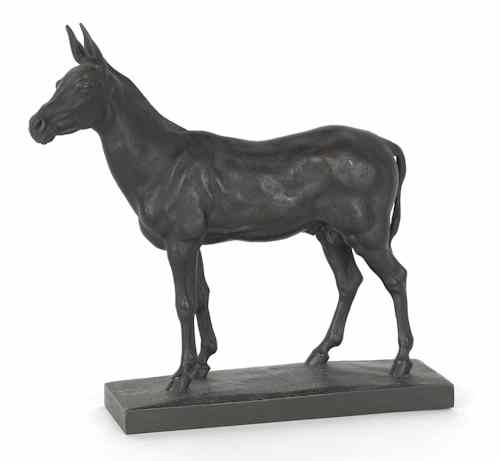 Appraisal: Antoine Louis Barye French - bronze of a horse h