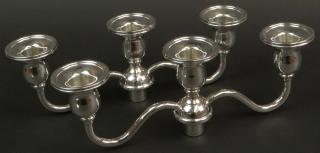 Appraisal: Pair of International Silver Company Sterling Silver Weighted Candelabra Branches