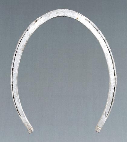 Appraisal: Large cast iron or steel horseshoe - in Rust and